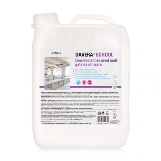 DAVERA® SCHOOL – Dezinfectant de nivel inalt gata de utilizare, 5 litri