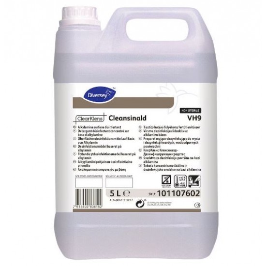 Detergent și dezinfectant de suprafață de uz general - ClearKlens Cleansinald Nesteril VH9 5L