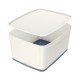 Cutie Leitz MyBox cu capac, mare, alb/gri