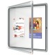 Avizier NOBO Premium Plus, exterior, otel emailat, 6x A4, cu usa si cheie, magnetic, alb