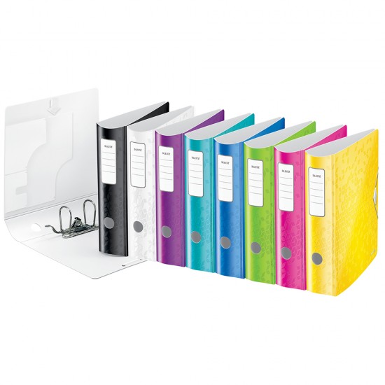 Biblioraft Leitz 180° Active WOW, polyfoam, A4, 82 mm, alb