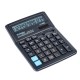 Calculator de birou Donau Tech, 190 x 143 x 40 mm, 14 digiti, negru