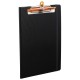 Clipboard dublu Exacompta, cu buzunar interior si elastic PP, A4, negru