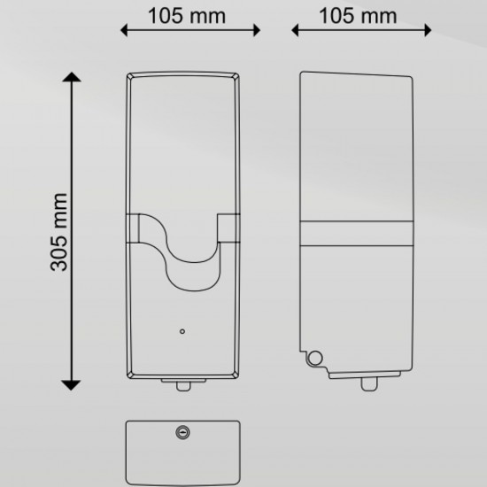 Dispenser Celtex E-Control, cu senzor, alb, 800 ml