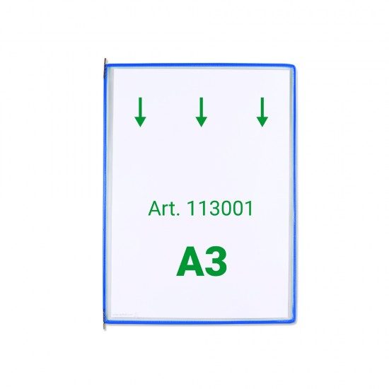 Display Tarifold, A3, 10 bucati/set, albastru