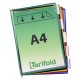 Display Tarifold, A4, 10 bucati/set, culori asortate