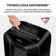 Distrugator documente Fellowes LX85, cross cut, 12 coli, negru