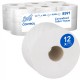 Hartie igienica Kimberly-Clark Scott Control cu derulare centrala, 2 straturi, alba, 204 m, 12 role/bax