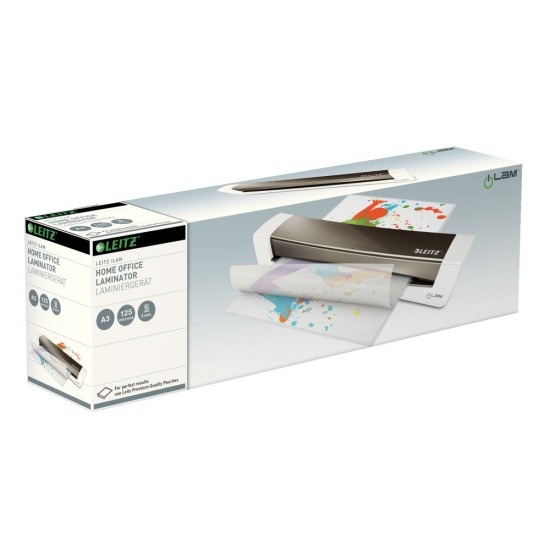 Laminator Leitz iLAM Home Office, A3, kit folii laminare inclus, alb