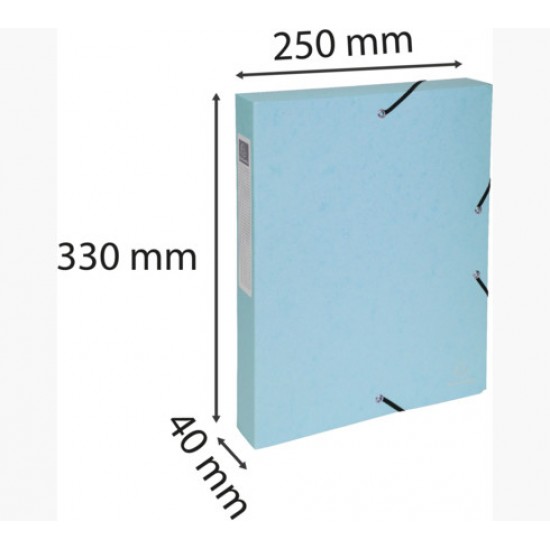 Mapa documente Exacompta, din carton, cu elastic, capacitate 350 coli, diverse culori