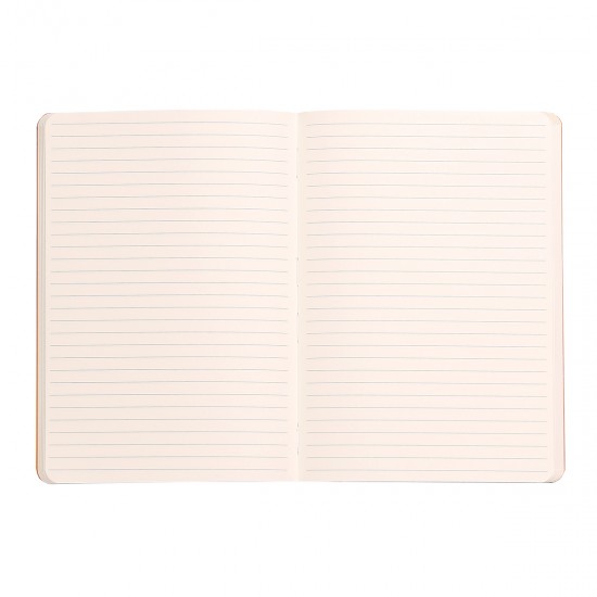 Notebook A5 Rhodiarama, 80 file, ivory, dictando, roze