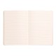 Notebook A5 Rhodiarama, 80 file, ivory, dictando, roze