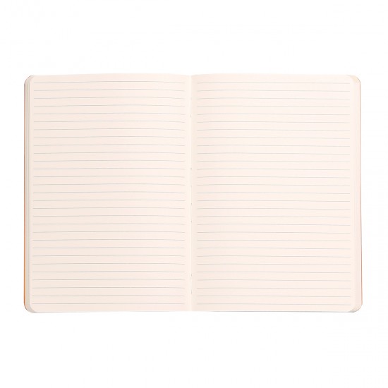 Notebook A5 Rhodiarama, 80 file, ivory, dictando, turcoaz