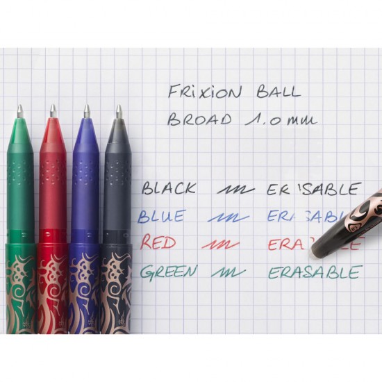 Roller cu gel Pilot Frixion Ball, fara mecanism, 1 mm, albastru