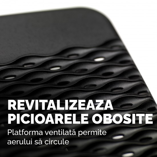 Suport pentru picioare Fellowes Refresh, negru