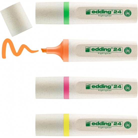 Textmarker Edding, E24, 4 culori/set