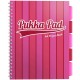 Caiet cu spirala si separatoare Pukka Pad Project Book Vogue, A4, 200 pagini, dictando, roz