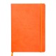 Notebook A5 Rhodiarama, 80 file, ivory, dictando, tangerine