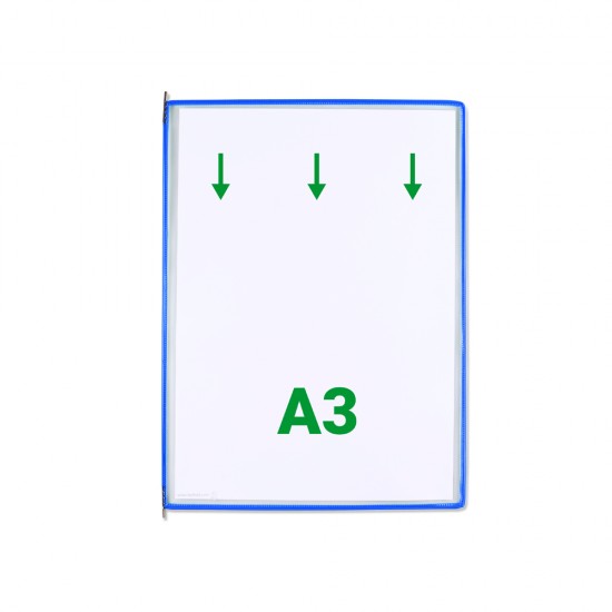 Display Tarifold, A3, 10 bucati/set, albastru