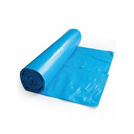 Saci menajeri HDPE, albastri, 50x68 cm, 35L, 6.8 microni, 50 saci/rola