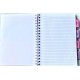 Caiet cu spirala si 5 separatoare Pukka Pads Project Book Pastel, coperti PP, 200 pag Matematica, B5, hartie 80g PINK