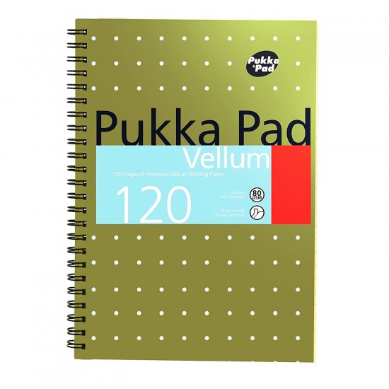 Caiet cu spirala dubla Pukka Pads Vellum A5, 120 pag