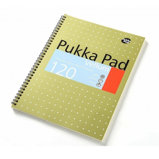 Caiet cu spirala dubla Pukka Pads Vellum A5, 120 pag