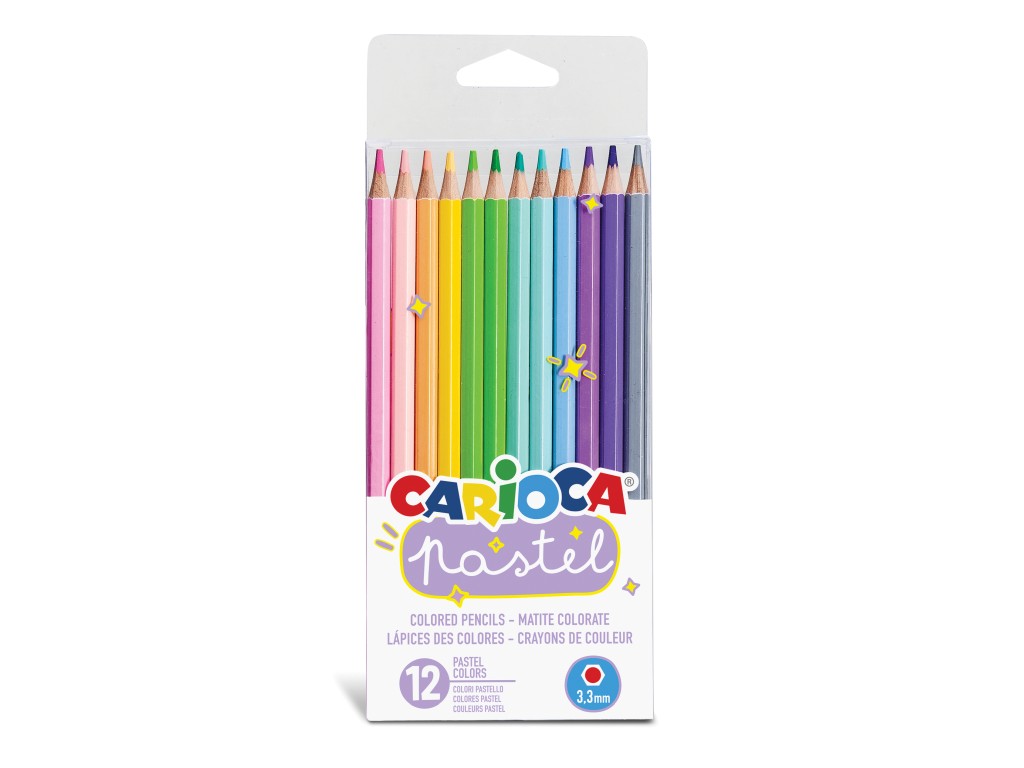 Pachet Carioca Baby Marker 2+ 6 buc/set + Creioane color Baby 2+ 10 buc/set  